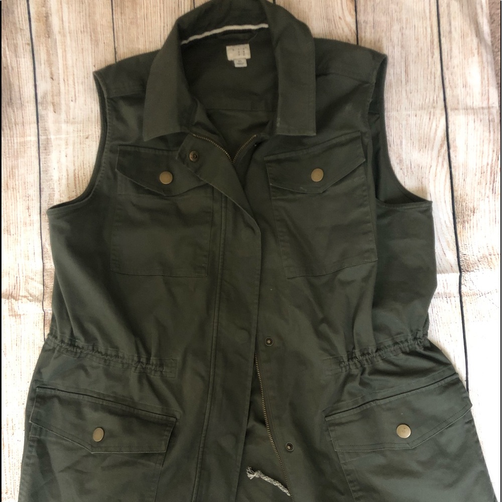 A New Day brand utility olive green vest